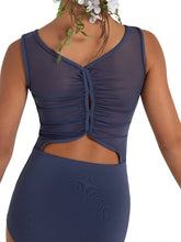 Load image into Gallery viewer, WILDFLOWER MARIGOLD MESH BACK LEOTARD - GIRLS 12088C