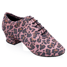 Load image into Gallery viewer, Ray Rose Ladies 415 Solstice Teaching/Practice Heel Pink Leopard Print Leather