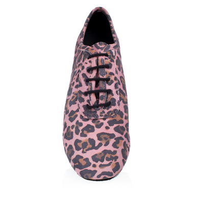 Ray Rose Ladies 415 Solstice Teaching/Practice Heel Pink Leopard Print Leather
