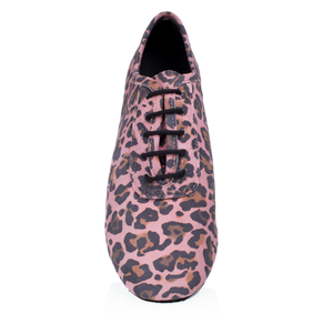 Ray Rose Ladies 415 Solstice Teaching/Practice Heel Pink Leopard Print Leather