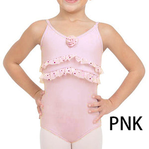 Capezio Sparkle Leotard #11527 Ballet Girls Toddler White Lilac Black Pink