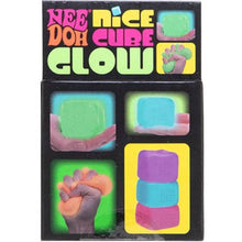 Load image into Gallery viewer, Nee Doh Nice Cube GLOW Squishy Fidget Stress Ball (1pc) Assorted Colors