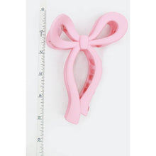 Load image into Gallery viewer, Matte Pastel Tone Bow Shape Hair Claw fashion jewelry