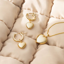 Load image into Gallery viewer, Puffy Heart Charm Necklace