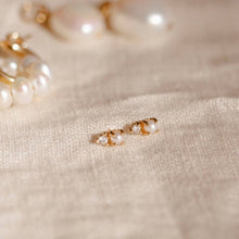 Load image into Gallery viewer, Petite Pearl Stud Earrings