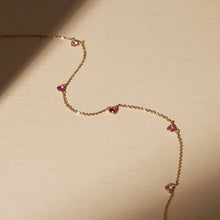 Load image into Gallery viewer, Ombre Pink Heart Necklace