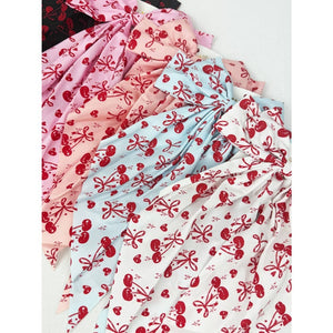 Mix Colors of Cherry Bow Print Hair Clips it girl
