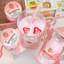 Load image into Gallery viewer, Strawberry Milk Glossy Slime (9pcs/case)