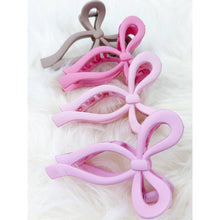 Load image into Gallery viewer, Assorted Pink and Taupe Shades of Bow Clip