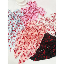Load image into Gallery viewer, Mix Colors of Cherry Bow Print Hair Clips it girl