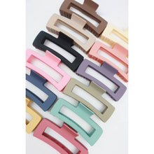 Load image into Gallery viewer, Matte Jumbo Cut Out Rectangle Hair Claw