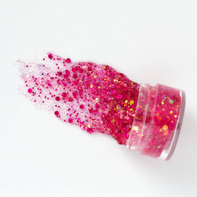 Bright Pink Hair Glitter