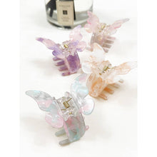 Load image into Gallery viewer, Marble Tortoise Acrylic Butterfly Hair Claw Clip