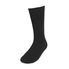 Load image into Gallery viewer, Assorted Pack (3 Pairs) Men&#39;s Solid Black Fancy Dress Socks