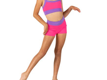 Load image into Gallery viewer, Kids Two-Tone High Waist Short 26408c