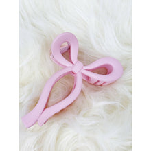 Load image into Gallery viewer, Assorted Pink and Taupe Shades of Bow Clip