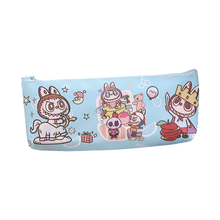 Load image into Gallery viewer, LABUBU Kids&#39; Pencil Case Double-Sided Printed PU Zipper Pouch for School Supplies