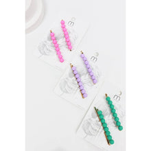 Load image into Gallery viewer, Matte Beaded Bobby Clips