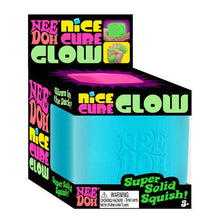 Load image into Gallery viewer, Nee Doh Nice Cube GLOW Squishy Fidget Stress Ball (1pc) Assorted Colors