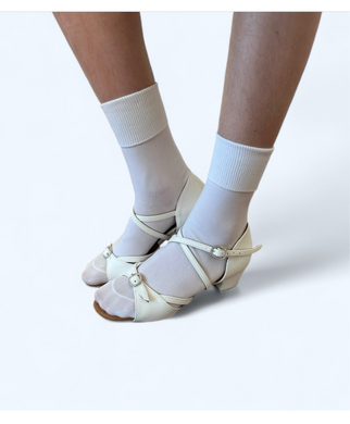 White Ballet Socks International Dance Shoes