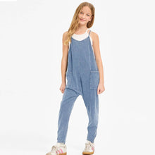 Load image into Gallery viewer, Kids Mineral Wash Drop Crotch Jumpsuit/Onesie
