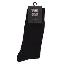 Load image into Gallery viewer, 12pairs Pack Assorted Black Poly Socks - DSP12SB