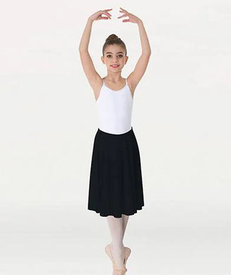 BODY WRAPPERS ABOVE-THE-KNEE CIRCLE SKIRT - GIRLS 0411