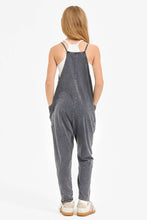 Load image into Gallery viewer, Kids Mineral Wash Drop Crotch Jumpsuit/Onesie