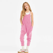 Load image into Gallery viewer, Kids Mineral Wash Drop Crotch Jumpsuit/Onesie