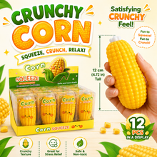 Load image into Gallery viewer, Crunchy Corn Squeeze ASMR Crunch Squishy Stress Toy