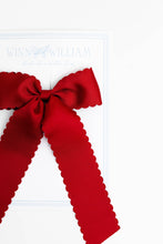 Load image into Gallery viewer, Scalloped Long-tail Bow
