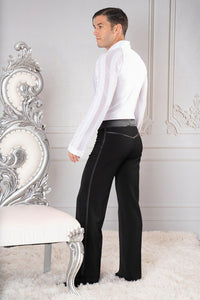 Dance America MP2 - MENS LATIN PANT WITH SATIN STRIPE