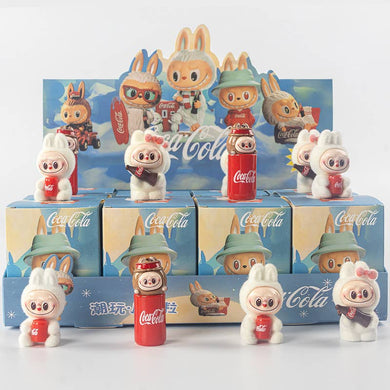 Flocked Mini Labubu Cola Blind Box 12pcs Set