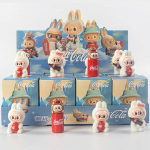 Flocked Mini Labubu Cola Blind Box 12pcs Set