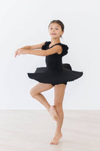 Load image into Gallery viewer, Black S/S Twirl Leotard
