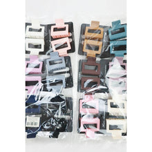 Load image into Gallery viewer, Matte Color Rectangle Medium Hair Clip
