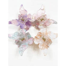 Load image into Gallery viewer, Marble Tortoise Acrylic Butterfly Hair Claw Clip