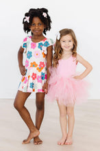 Load image into Gallery viewer, Retro Floral S/S Twirl Leotard