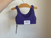 Load image into Gallery viewer, Five purple scoop sports bra