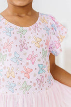 Load image into Gallery viewer, Springtime Bows S/S Twirl Leotard