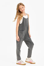 Load image into Gallery viewer, Kids Mineral Wash Drop Crotch Jumpsuit/Onesie