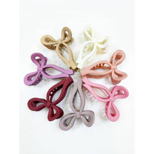Load image into Gallery viewer, Matte Tone Bow Shape Hair Claw love and repeat