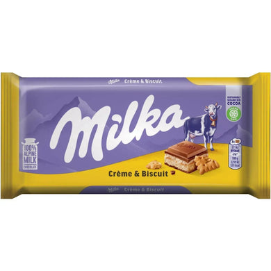 Milka Cream & Biscuit 100g (Germany)