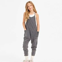 Load image into Gallery viewer, Kids Mineral Wash Drop Crotch Jumpsuit/Onesie
