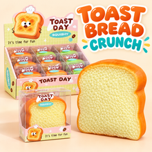 Load image into Gallery viewer, Toast Day “Toast Bread Crunch” ASMR Squishy