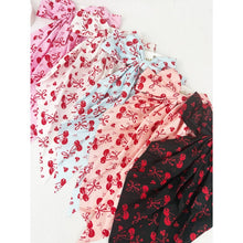 Load image into Gallery viewer, Mix Colors of Cherry Bow Print Hair Clips it girl