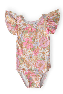 Mila & Rose WHAT'S UP BUTTERCUP S/S FLUTTER SLEEVE LEOTARD