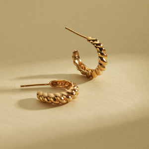Gloss Croissant Hoop Earrings