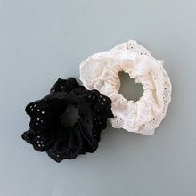 Load image into Gallery viewer, Eyelet - Ivory | Scrunchie