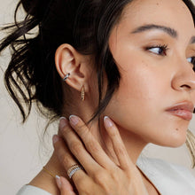 Load image into Gallery viewer, Gloss Croissant Hoop Earrings